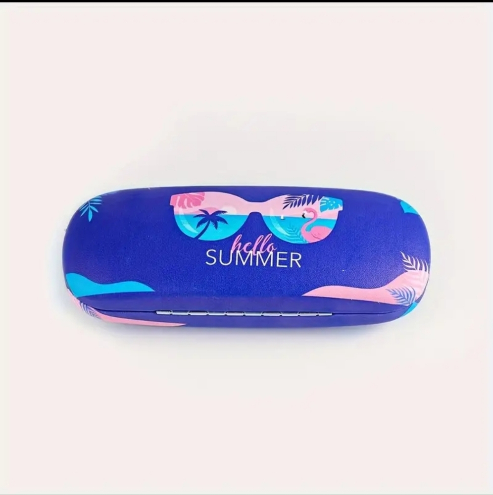 Ladies Eyeglass Case With Unique Printed Design Portable Waterproof Storage  NEW